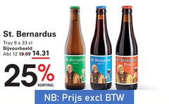  speciaalbieren 8 12 25 33 st. bernardus tray tripel 