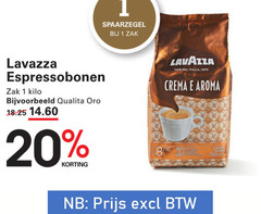  lavazza koffiebonen 1 10 20 1000 zak espressobonen kilo qualita torino italia crema aroma 