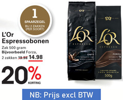  douwe egberts l or koffiebonen 1 2 12 20 100 500 zakken espressobonen zak forza cafe for espresso onyx intensity intense fiery coffee beans arabica 