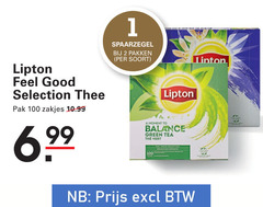  lipton thee 1 2 100 feel good selection pak zakjes pakken linton moment to balance green tea 