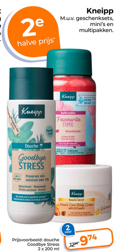  2 3 200 halve kneipp geschenksets multipakken microplastic free formula ph douche goodbye stress skin moisture watermunt rozemarijn menthe romarin positieve energie le positive aquatic scent badkristallen favourite time kersenbloesem cristaux bain fleur favoriete pour moments recyclable recycle age beauty secret ancient sea salt intense care body cream with q10 pearls droge huid crime corps peace normales seeches ml 