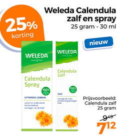  25 100 weleda calendula zalf spray ml since uitwendig gebruik zuivert ondersteunt herstellend vermogen huid ruwe schrale gesprongen 