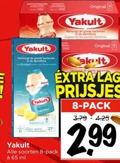  yakult drinkyoghurt 8 27 65 verhoog balance soorten pack ml original les lage prijsjes 