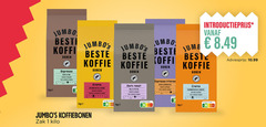  jumbo huismerk koffiebonen 1 100 best bonen koffie espresso rijk donker gebrand arabica aroma evenwichtig rond medium robusta dark roast pittig intenso crema soepel zak kilo nutri score 