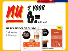  nescafe dolce gusto capsules 2 6 8 16 100 be doosjes cups new cremoso lungo recipe balanced roasty responsibly sourced latte macchiato caramel premium profile mellow voluptuous nouvelle nieuwe receptuur robusta origins colombia brazil vietnam 16x 