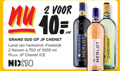  rode wijn witte rose 2 10 750 1000 2014 grand chenet land frankrijk flessen ml ice nix18 merlot chardonnay 