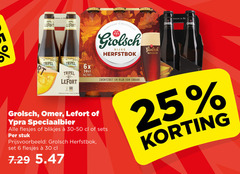  lefort grolsch omer speciaalbieren bokbier 6 25 30 tripel be 6x meesterschap gb rijke herfstbok speciaalbier zachtzoet rijk blikjes stuk 