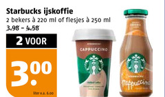  starbucks ijskoffie 2 250 300 bekers ml liter v.a. cappuccino 