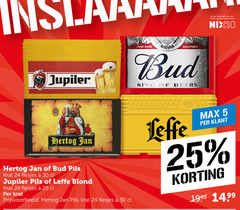  hertog jan bud jupiler leffe krat bier 5 18 24 25 30 100 trade king beers jaar legitimatie alcohol nix18 pils blond 