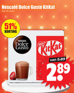  nescafe dolce gusto capsules 16 kitkat pak stuks nestle avec cacao saveur 