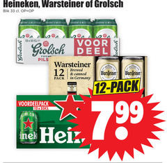  warsteiner grolsch heineken blikjes bier 12 16 17 33 blik meesters meester deel pils orig pack brewed germany imported premium beer 