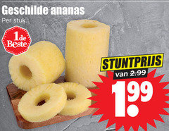  geschilde ananas stuk 