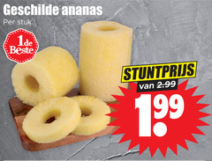  geschilde ananas stuk 