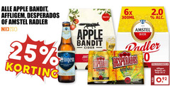  affligem apple bandit desperados amstel radler bier speciaalbieren appelcider 25 30 nix18 cider juicy 6x 2.0 300ml original belgisch wit flesje 