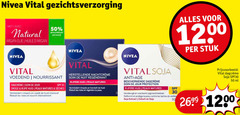  5 15 30 50 nivea vital gezichtsverzorging avec natural argan olie huile gerecyclede pot recycle soja anti visage beschermende jour protection stuk spf30 ml voedend nourrissant nuit huid peaux matures droge rijpe rimpels herstelt les rides la peau intensief pigmentvlekken nourrit taches vieilles extract extrait 