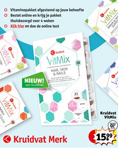  4 28 afgestemd behoefte online pakket weken klik kruidvat vitaminen energy mangaan energieniveau hair skin nails biotine haren selenium zink nagels huid hoogwaardige voedingssupplementen samengesteld experts dagen merk multi brain min magnesium concentratie vit dag 