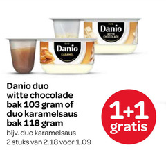  1 2 danio duo karamel chocolade witte bak karamelsaus stuks 