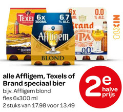  texels affligem brand speciaalbieren 2 16 nix18 6x 300ml l rand 0.0 blond bier fles ml stuks halve 