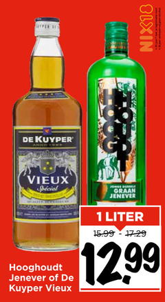  vieux jenever 1 18 kuyper jonge dubbele graan nix18 jaar hooghoudt liter 