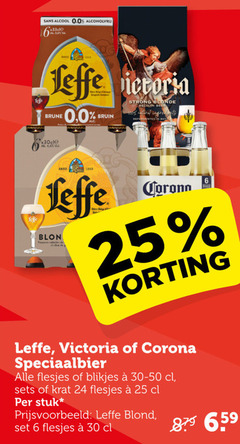  corona leffe krat bier blikjes speciaalbieren 6 24 25 30 100 sans alcohol 0.0 alcoholvrij val anno victoria brune bruin strong blonde natural speciaalbier stuk blond 