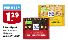  ritter sport chocolade 100 reep 1 repen selection cocoa noir noisettes semi amargo avellanas enteras puur hazelnoot krokant geroosterde hazelnoten 