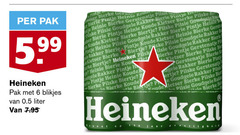  heineken blikjes bier 6 15 pak 5.99 liter goudgele rakker koude biertje b kou pil roost jaar 