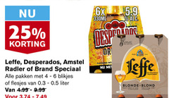  desperados amstel brand leffe speciaalbieren blikjes bier 4 6 25 radler pakken liter 6x 330ml flavoured wit blonde blond 