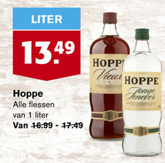  vieux jenever 1 tender liter hoppe flessen 