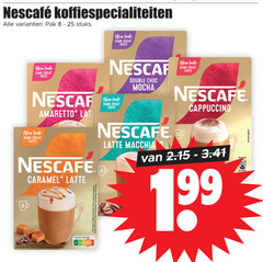  nescafe oploskoffie 2 8 25 koffiespecialiteiten pak stuks new same taste amaretto lat double choc mocha caramel latte macchiato cappuccino sabra nutri score 