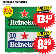  heineken 0.0 krat bier 24 25 flessen 00 alcohol free 