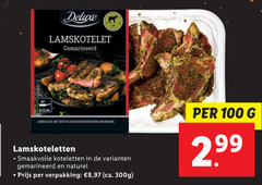  100 lamskotelet gemarineerd lamsvlees bot karakteristieke marinade lamskoteletten smaakvolle koteletten naturel 8 ca. 300g 