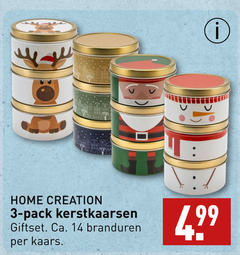  3 14 home creation pack kerstkaarsen giftset ca. branduren kaars 