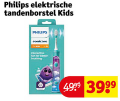  philips elektrische tandenborstel kids sonicare for interactive fun brushing 