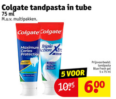  3 5 600 colgate tandpasta tube ml multipakken triple caries protection action white boost regular protector fresh b blue gel 