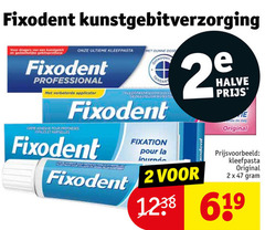  2 fixodent kunstgebitverzorging voordragers kunstgebit gebitsprothese ultieme kleefpasta professional applicator ontworpen volle kunst creme adhesive pour protheses fixation la halve dag original 