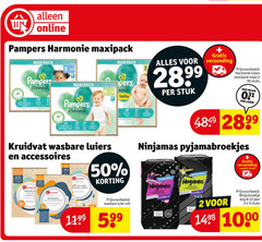  2 5 9 50 96 1000 2899 online pampers harmonie maxipack maxi pack pers baby verzending stuk luiers maat stuks luier kruidvat wasbare accessoires waszak filet xl 2x 1x bewaarzak all one nappy pyjamabroekjes wit years ninja broekje boy jaar 