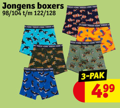  3 jongens boxers 128 vonk freek free pak 