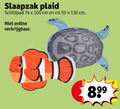  55 100 slaapzak plaid schildpad cm vis online 