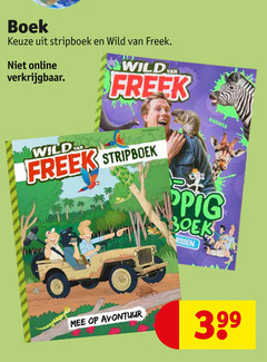  boek stripboek wild freek online avontuur 