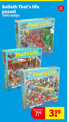  1000 goliath life puzzel stukjes 12 jaar pie cm office pieces 