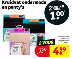  2 42 100 kruidvat ondermode artikel l shape wear pants ton spaghetti dames singlet cotton stuks 