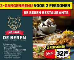  2 3 24 28 31 40 6500 personen beren restaurants jaar lunch dinner drinks oktober verzilveren januari reserveringen maandag vrijdag kerstvakantie 