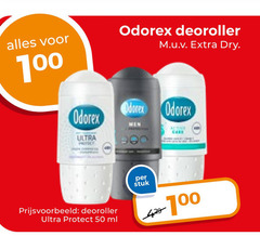  50 100 odorex ultra deoroller dry min active care protect ml stuk 