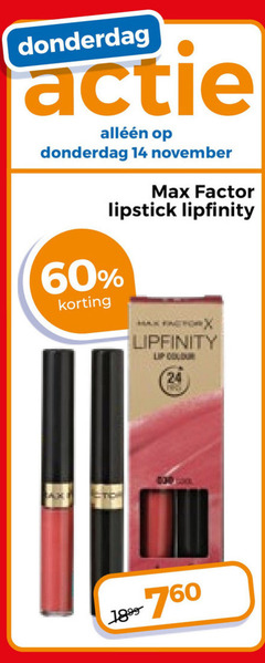  14 24 60 factor lipstick lipfinity 