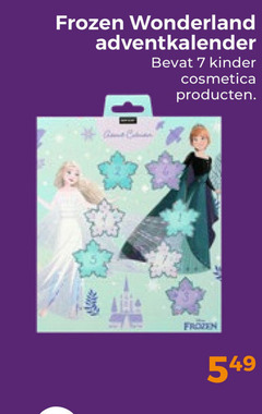  7 frozen wonderland adventkalender kinder cosmetica 