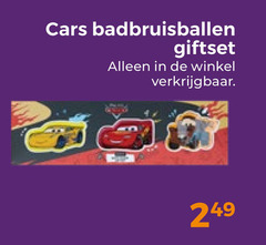  cars badbruisballen giftset 