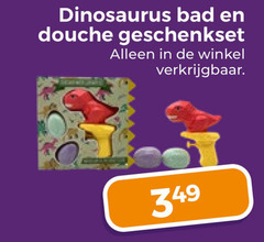  dinosaurus bad douche geschenkset 