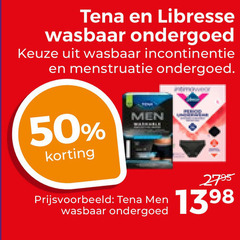  50 tena libresse wasbaar ondergoed incontinentie menstruatie men 