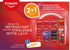  1 2 3 colgate assortiment tandpasta doosje multipakken wetenschap witte lach white purple charcoal reveal ultra ml 