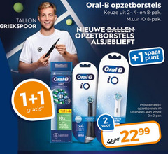  1 2 8 oral b pro opzetborstels pak nieuwe ballen alsjeblieft spaar punt ultimate clean white x4 man 